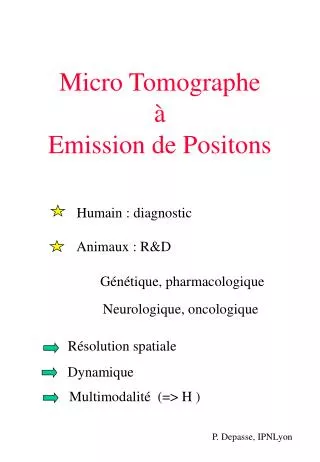 micro tomographe emission de positons