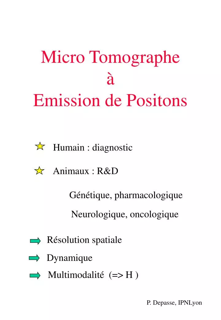 micro tomographe emission de positons