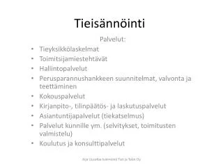 Tieisännöinti