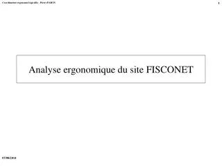 analyse ergonomique du site fisconet