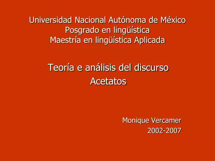 universidad nacional aut noma de m xico posgrado en ling stica maestr a en ling stica aplicada