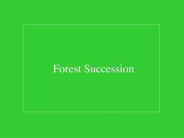 forest succession