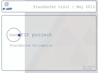 Fraunhofer visit | May 2013
