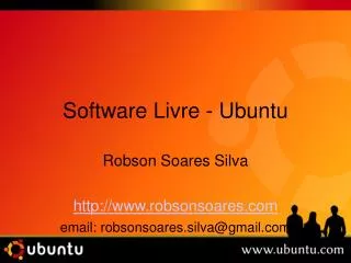 robson soares silva http www robsonsoares com email robsonsoares silva@gmail com
