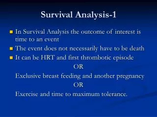 Survival Analysis-1