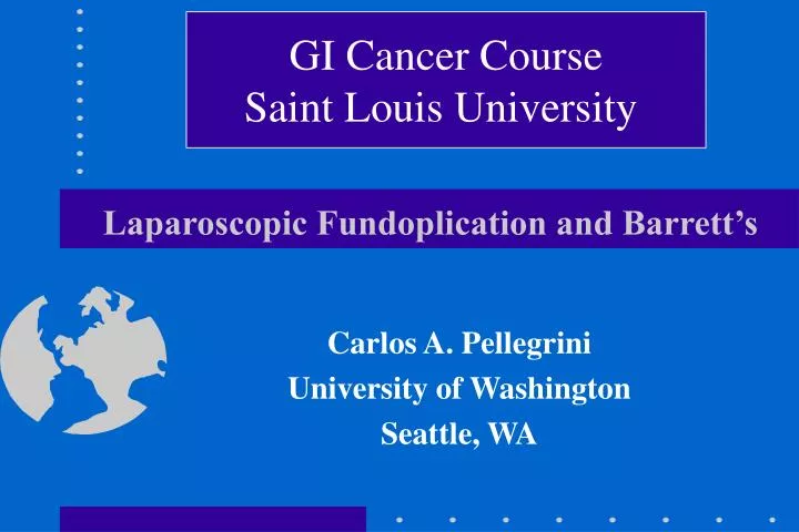 laparoscopic fundoplication and barrett s