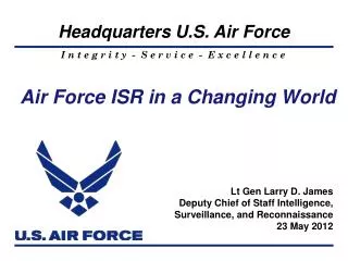 Air Force ISR in a Changing World