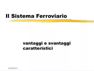 il sistema ferroviario
