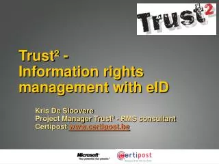 Trust² - Information rights management with eID