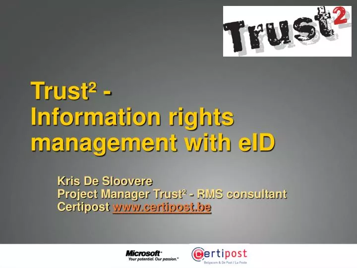 trust information rights management with eid