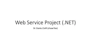 Web Service Project (.NET)