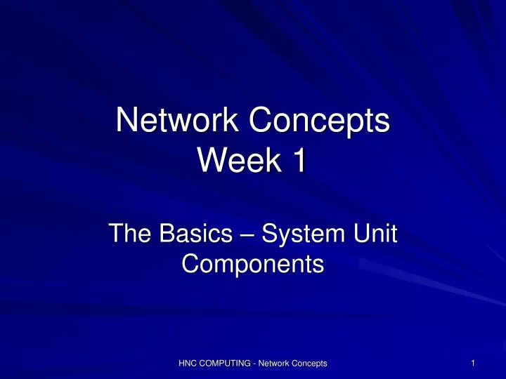 network concepts week 1