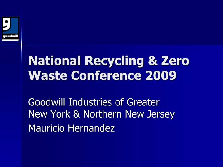 national recycling zero waste conference 2009