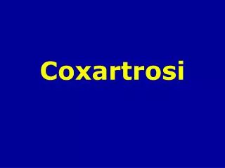coxartrosi
