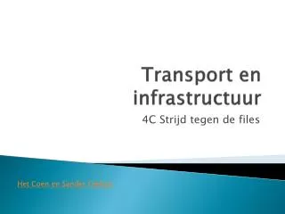 transport en infrastructuur