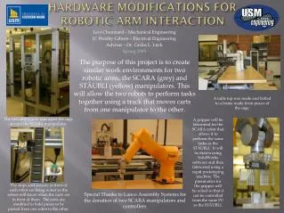 Hardware Modifications for Robotic Arm Interaction