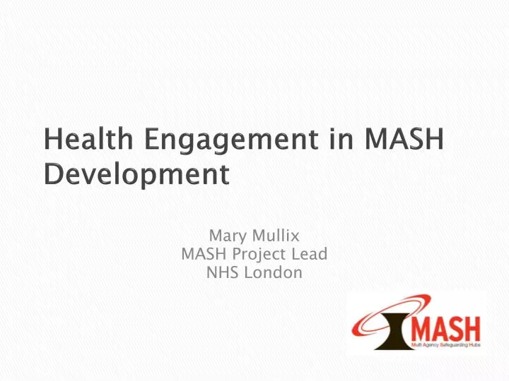health engagement in mash development