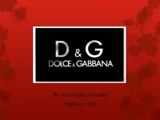 By Hurriyah Hussain Fashion 100