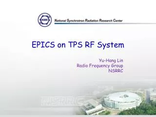EPICS on TPS RF System