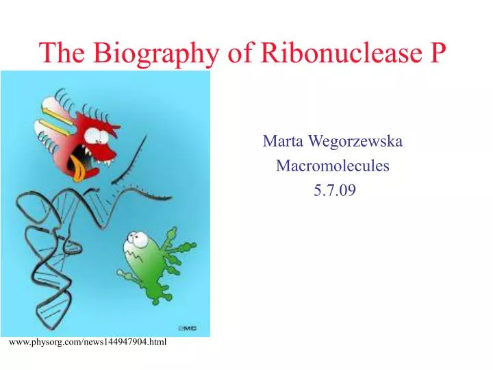 the biography of ribonuclease p