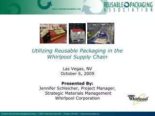Utilizing Reusable Packaging in the Whirlpool Supply Chain