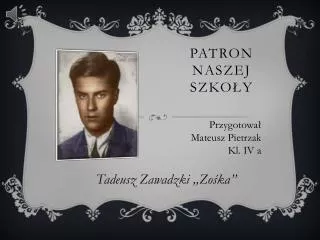 patron naszej szko y