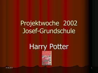 Projektwoche 2002 Josef-Grundschule