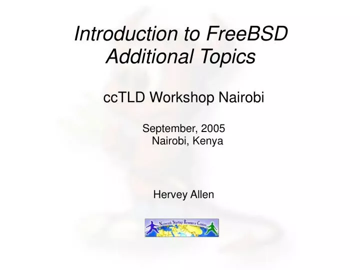 cctld workshop nairobi september 2005 nairobi kenya hervey allen