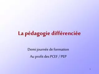la p dagogie diff renci e