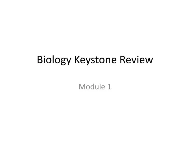 biology keystone review