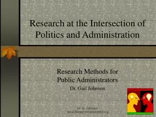 Research at the Intersection of Politics and Administration