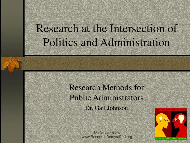 research at the intersection of politics and administration