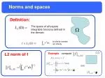 Norms and spaces - slide 1
