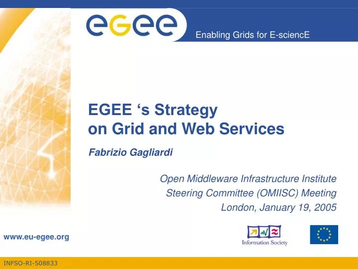 egee s strategy on grid and web services