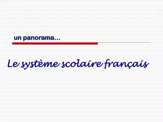 un panorama
