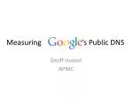 Measuring ‘s Public DNS - slide 1