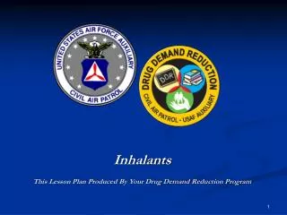 Inhalants This Lesson Plan Produced By Your Drug Demand Reduction Program