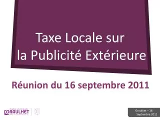 taxe locale sur la publicit ext rieure