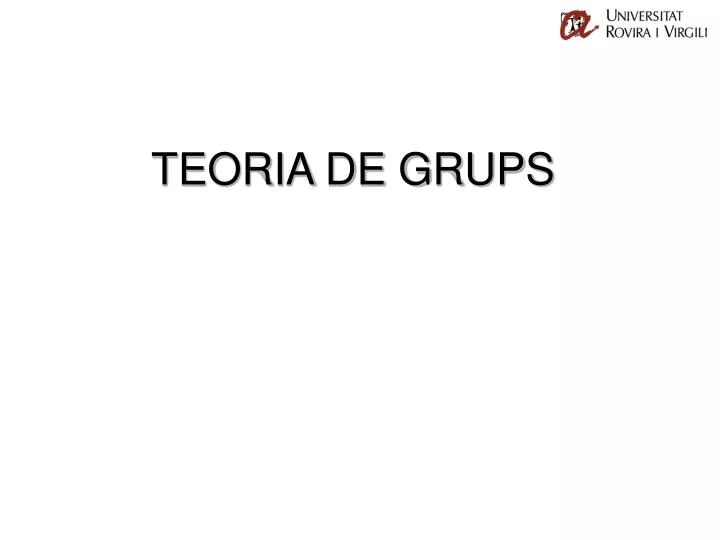 teoria de grups