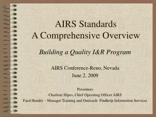 AIRS Standards A Comprehensive Overview