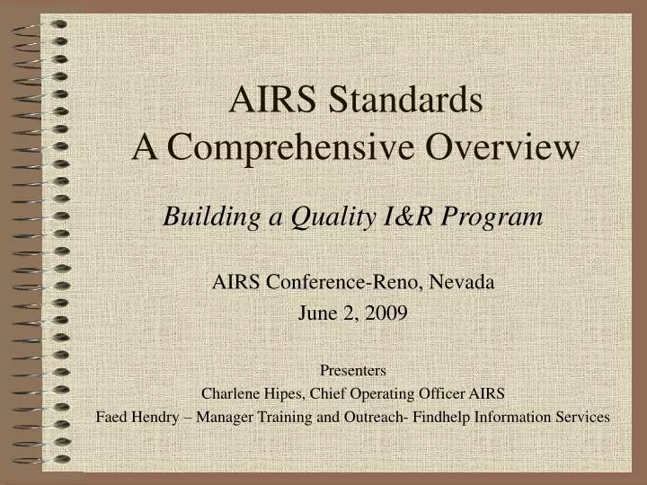 airs standards a comprehensive overview