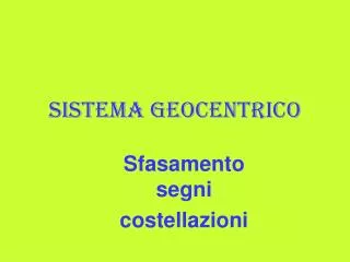 sistema geocentrico