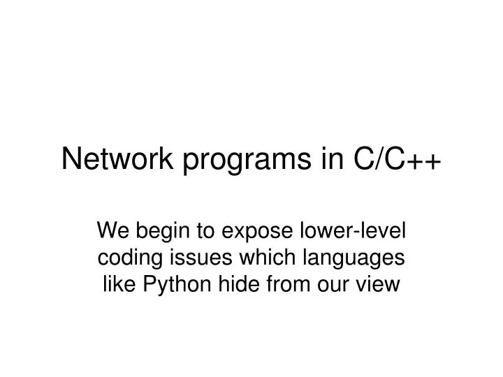 network programs in c c