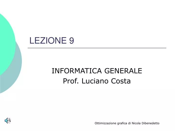 lezione 9