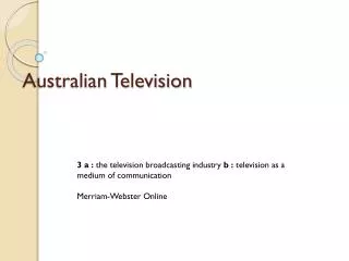 Australian Television