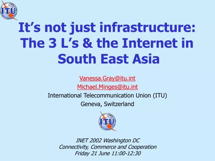 it s not just infrastructure the 3 l s the internet in south east asia
