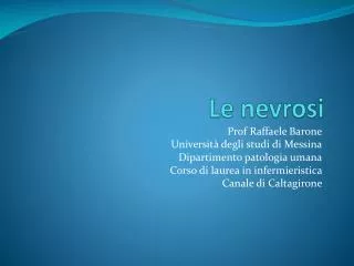 le nevrosi