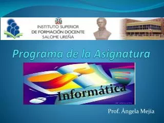 programa de la asignatura