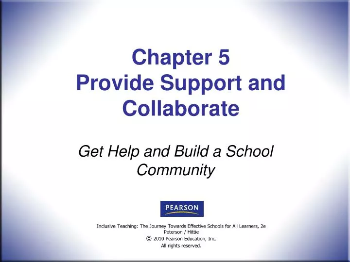 chapter 5 provide support and collaborate