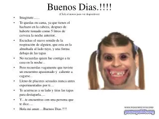 buenos dias click al mouse para ver diapositivas